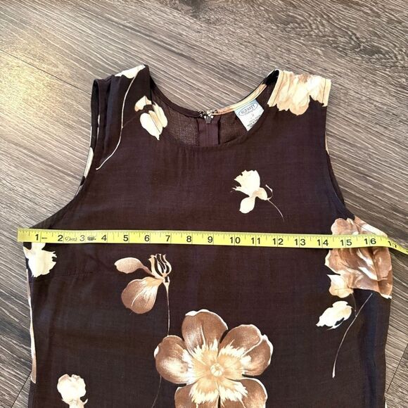 Old Navy Vintage Brown Floral Rayan Dress - Picture 5 of 6